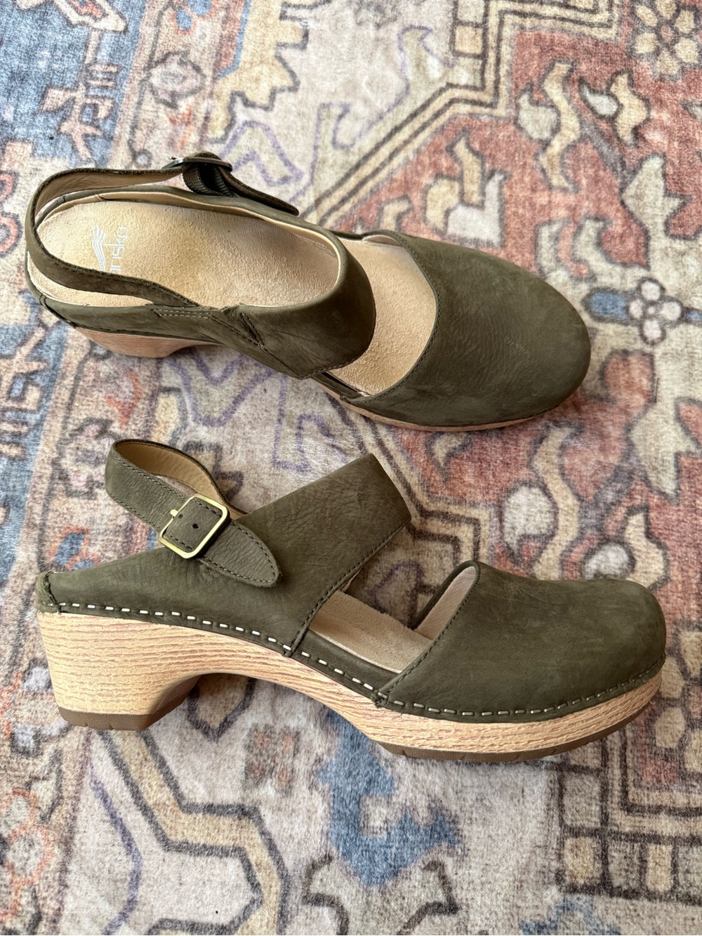 Dansko Women's Lucia Green Clog Shoes Sz 41